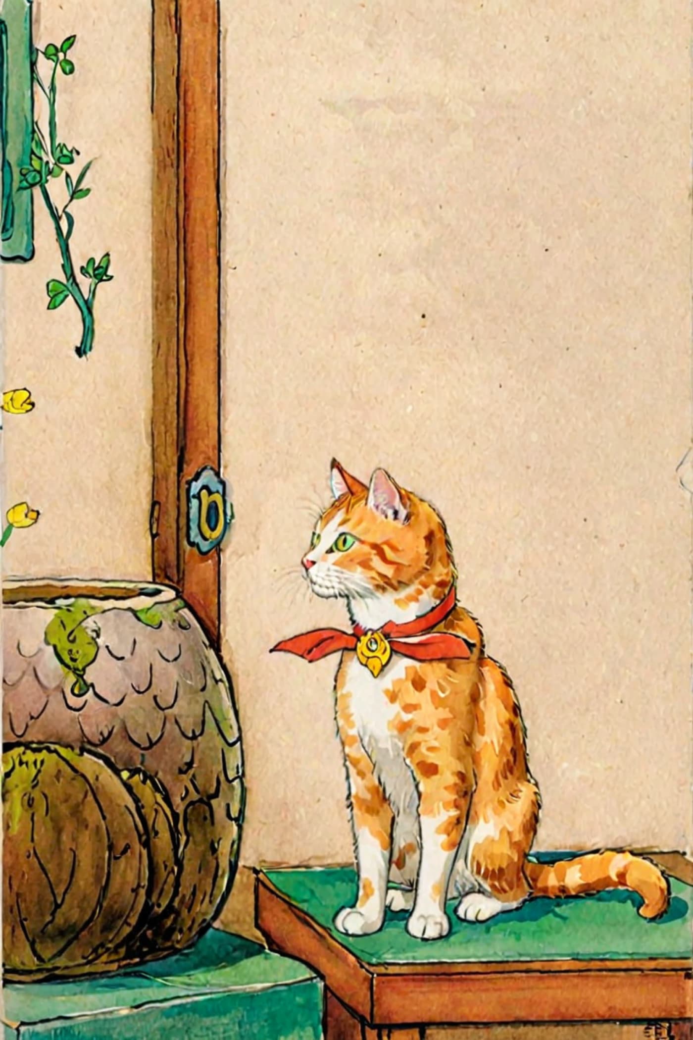 Book Illustration Style Pet Portrait