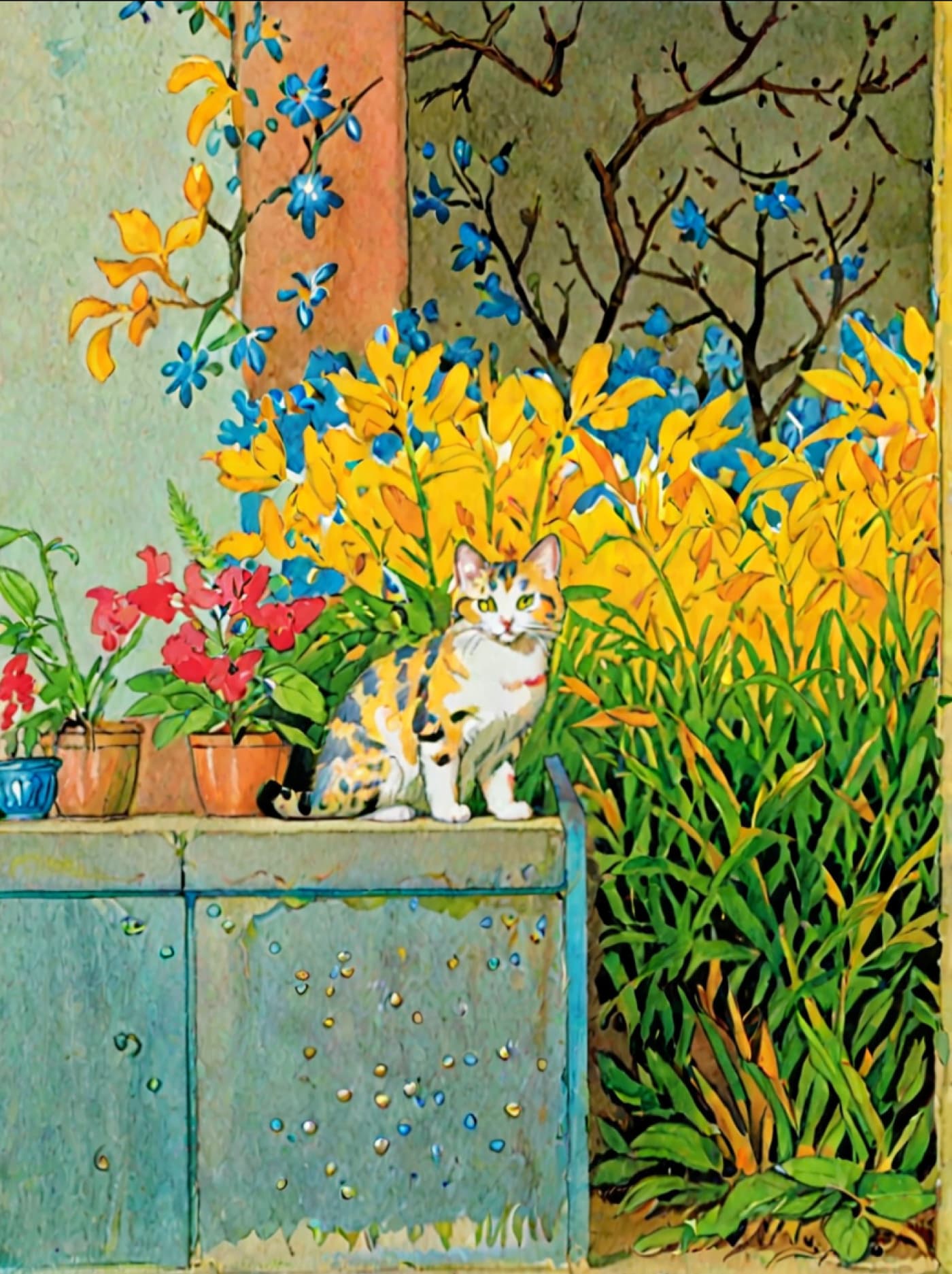 Book Illustration Style Pet Portrait