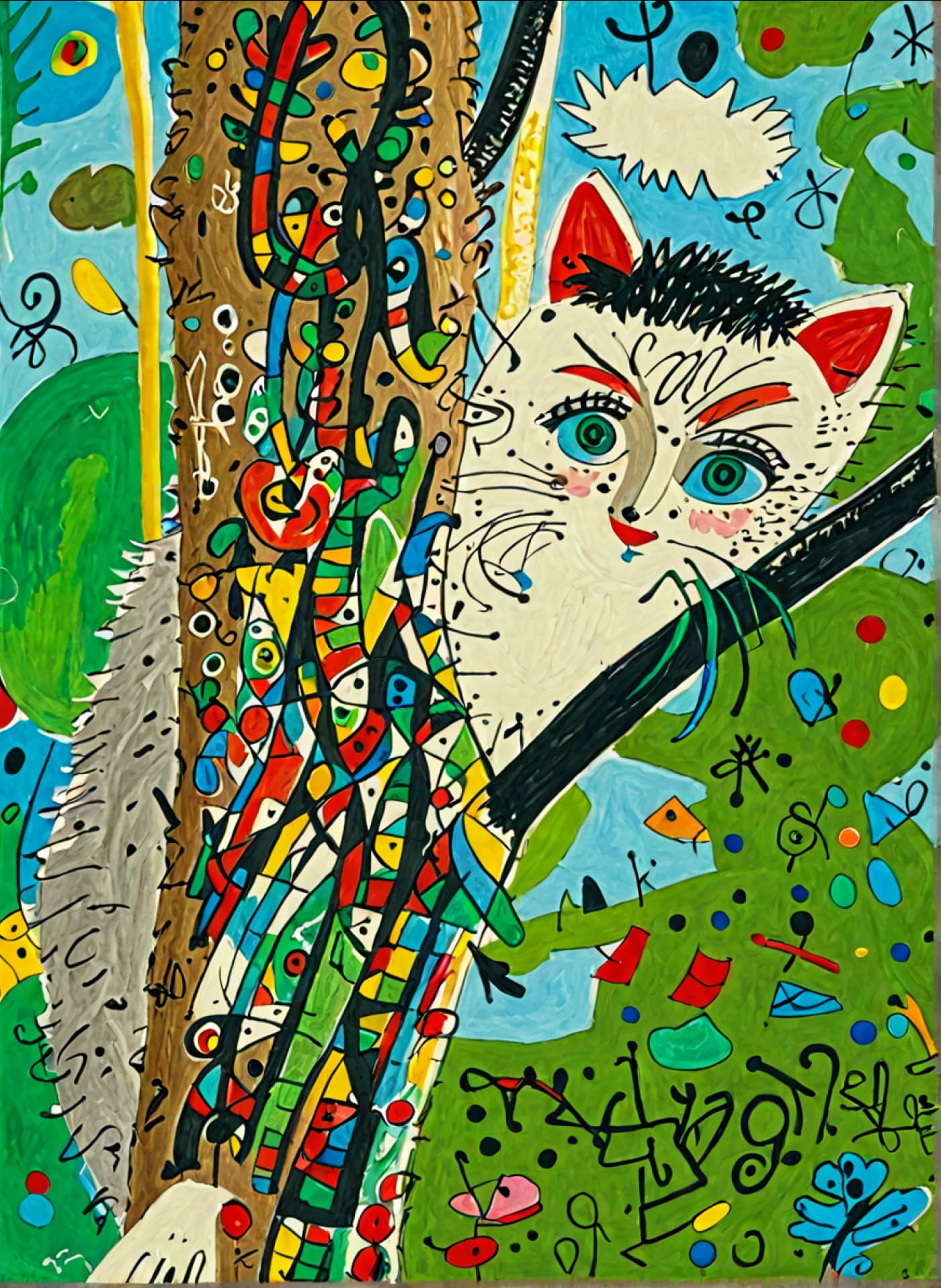 Child Graffiti Style Pet Portrait