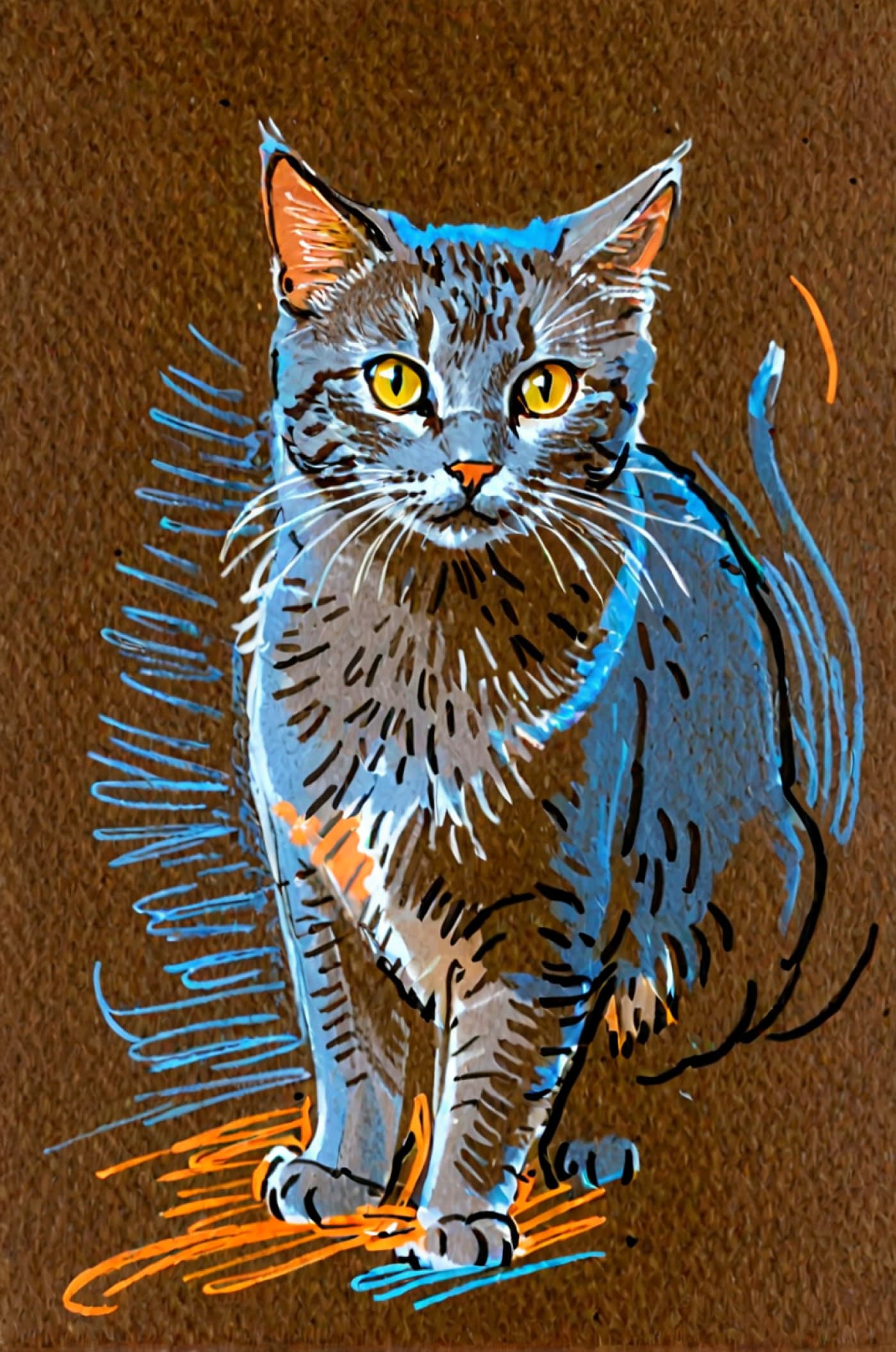 Marker & Ink Style Pet Portrait