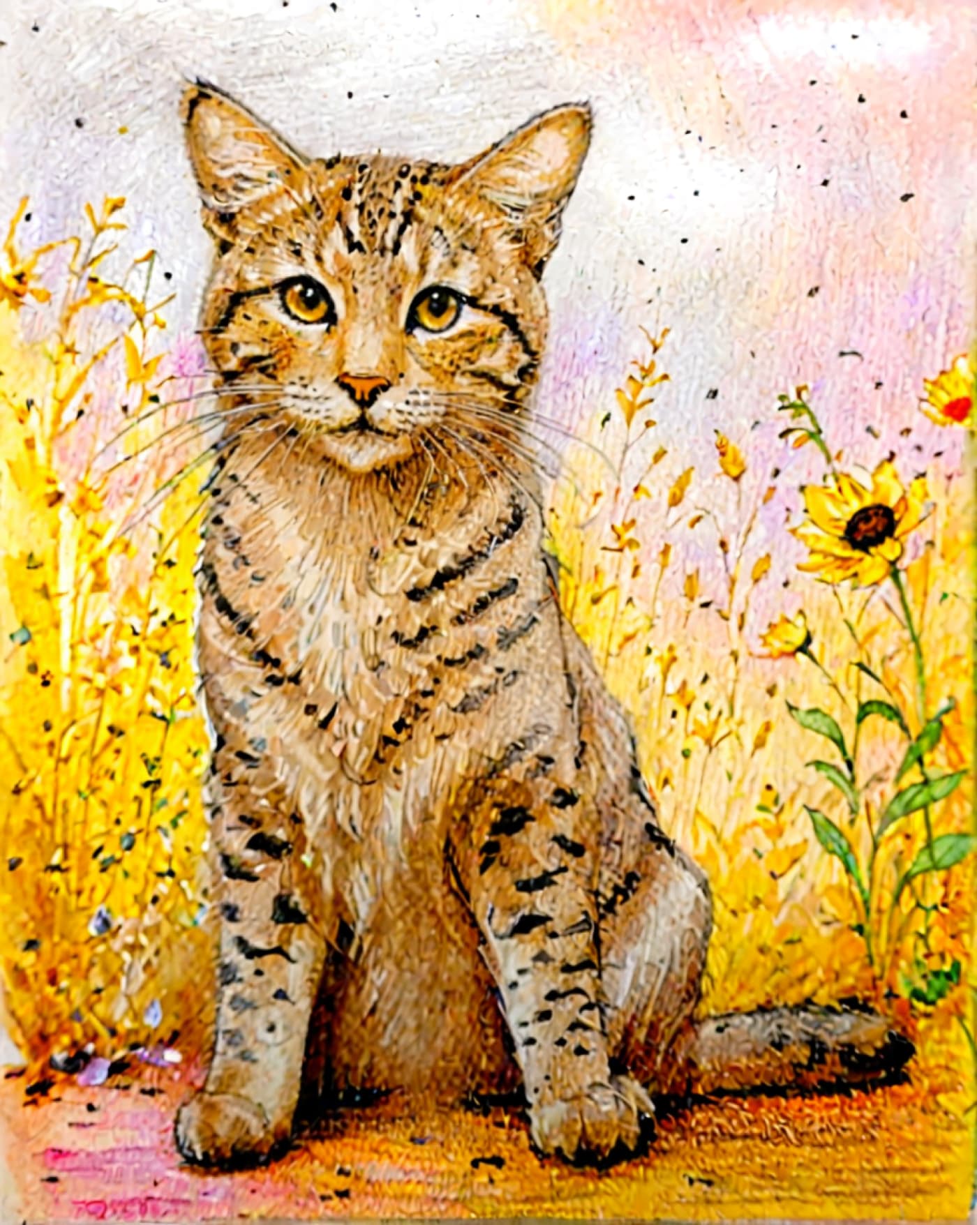 Mixed Media Style Pet Portrait