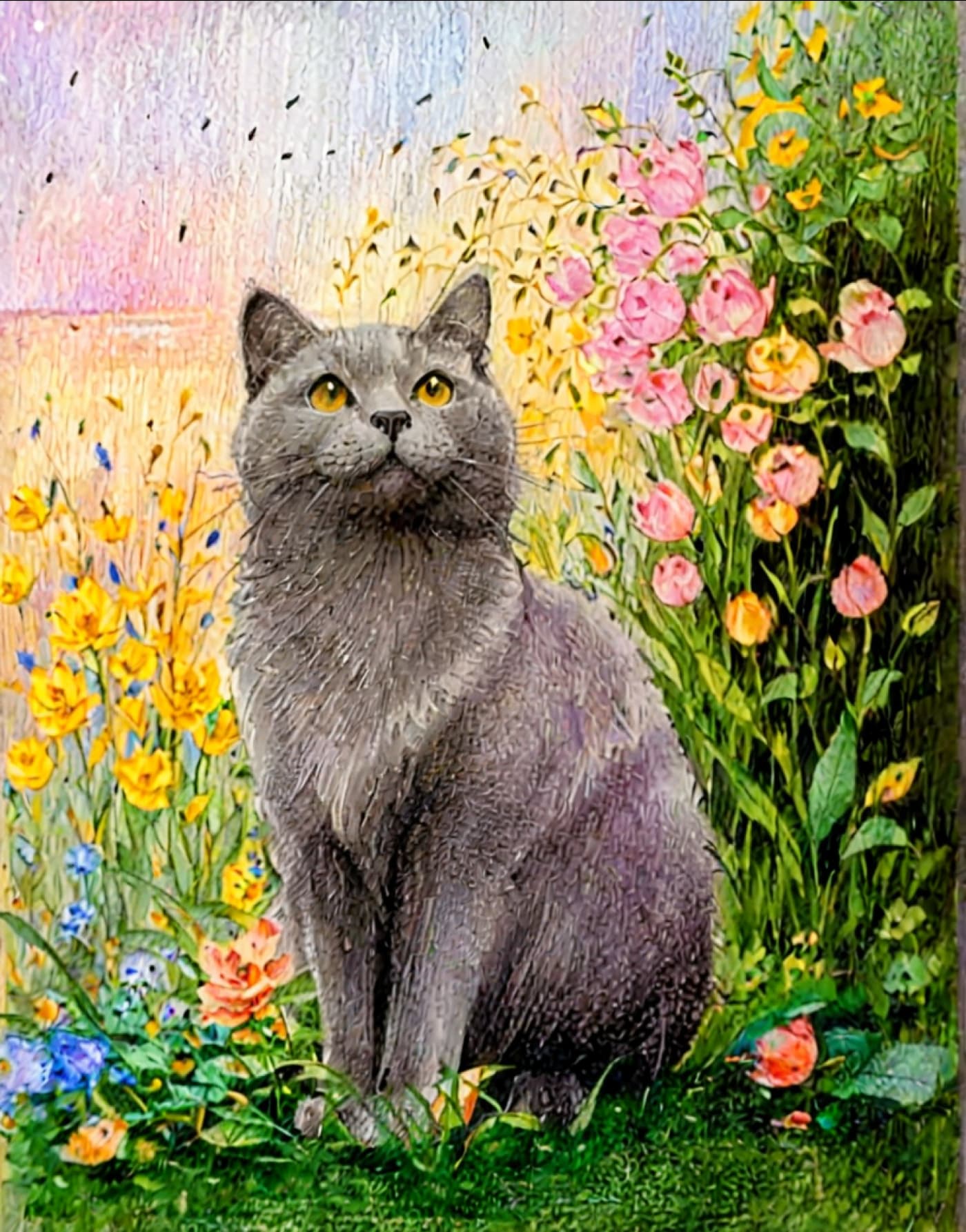Mixed Media Style Pet Portrait