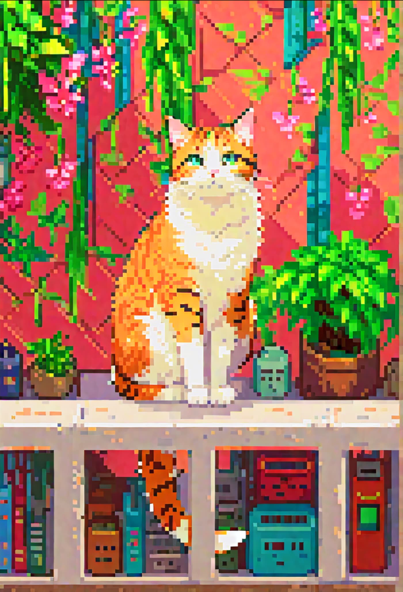 Pixel Style Pet Portrait