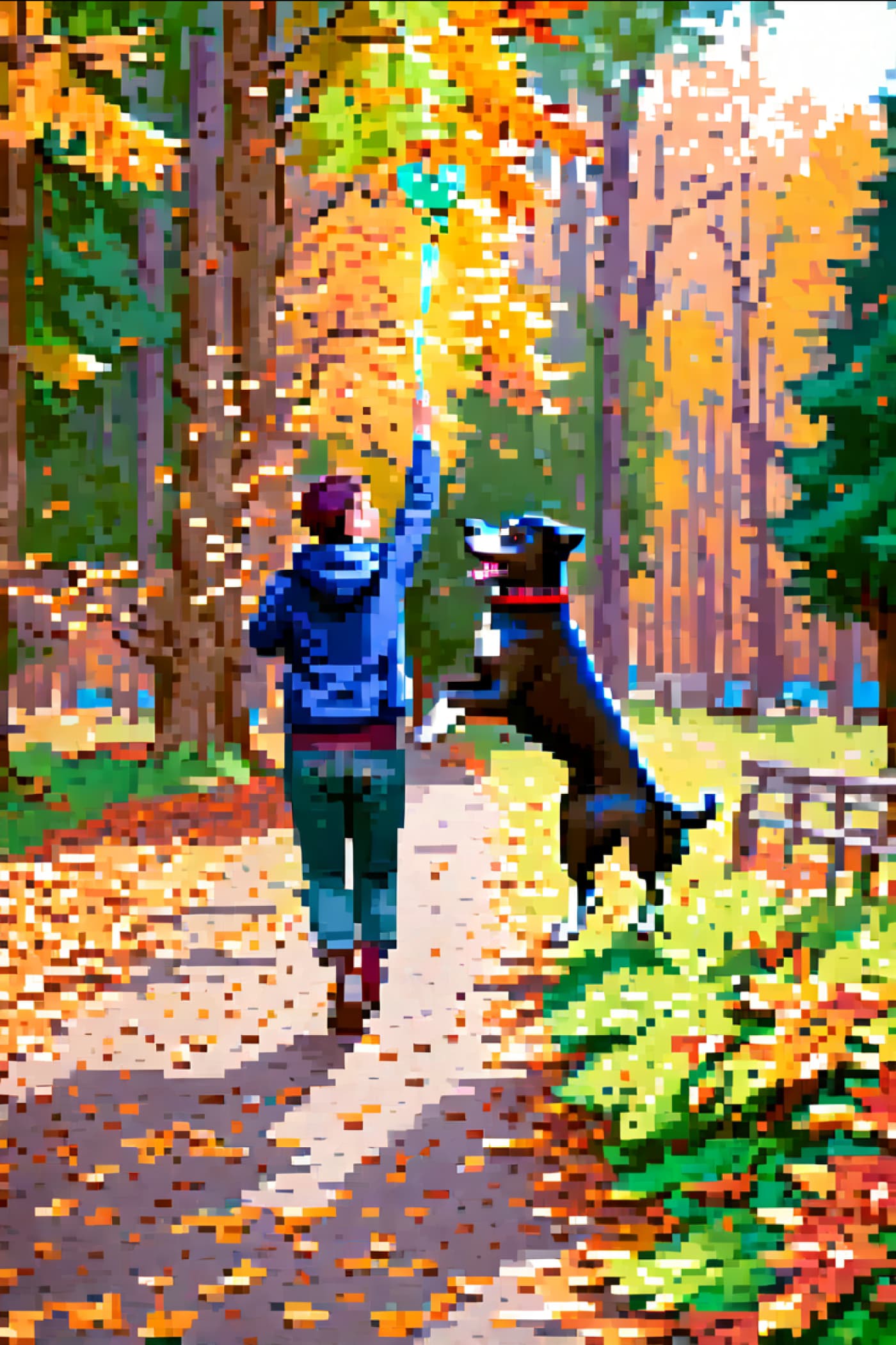 Pixel Style Pet Portrait