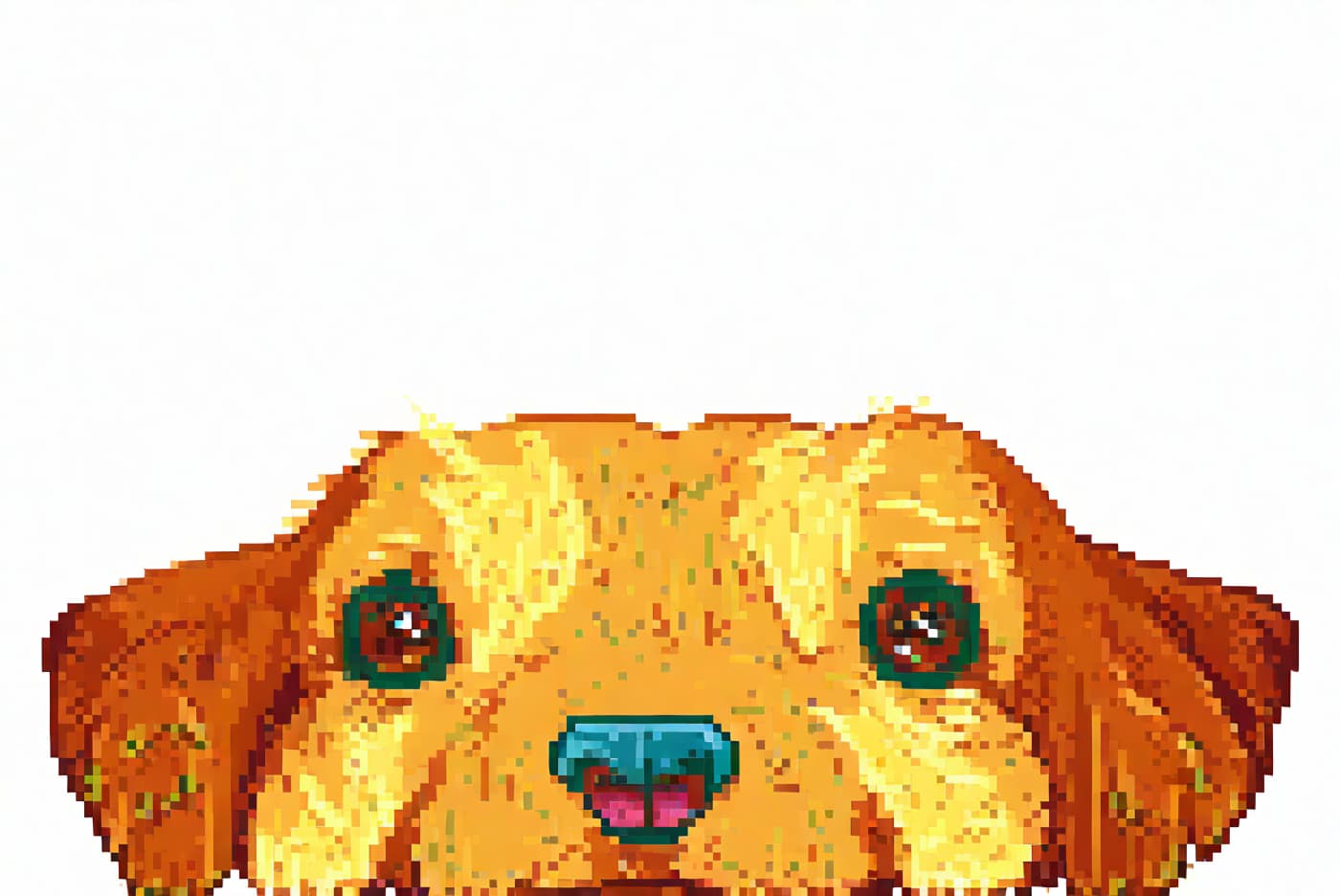 Pixel Style Pet Portrait