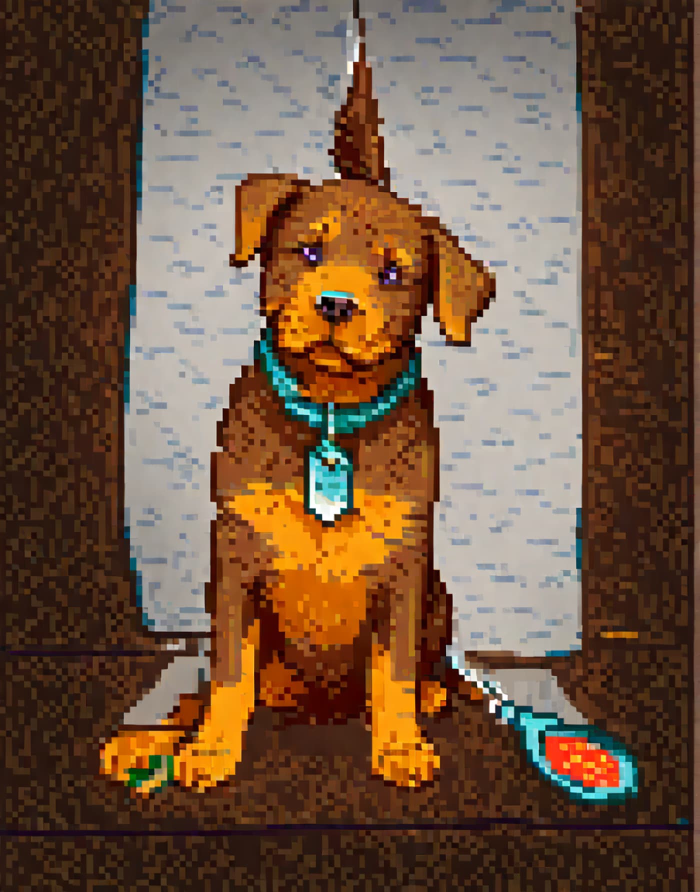 Pixel Style Pet Portrait