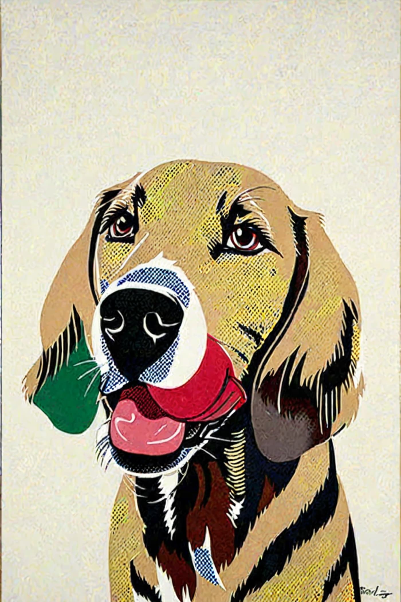 Pop Art Style Pet Portrait
