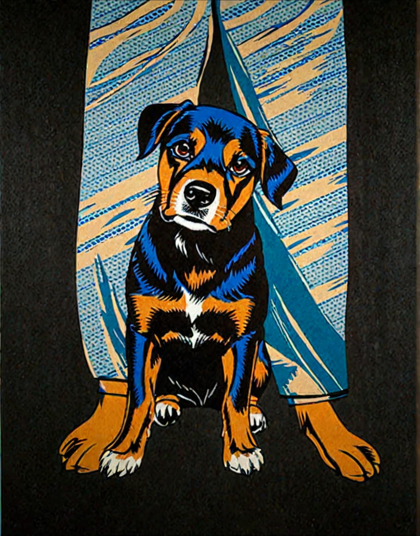 Pop Art Style Pet Portrait