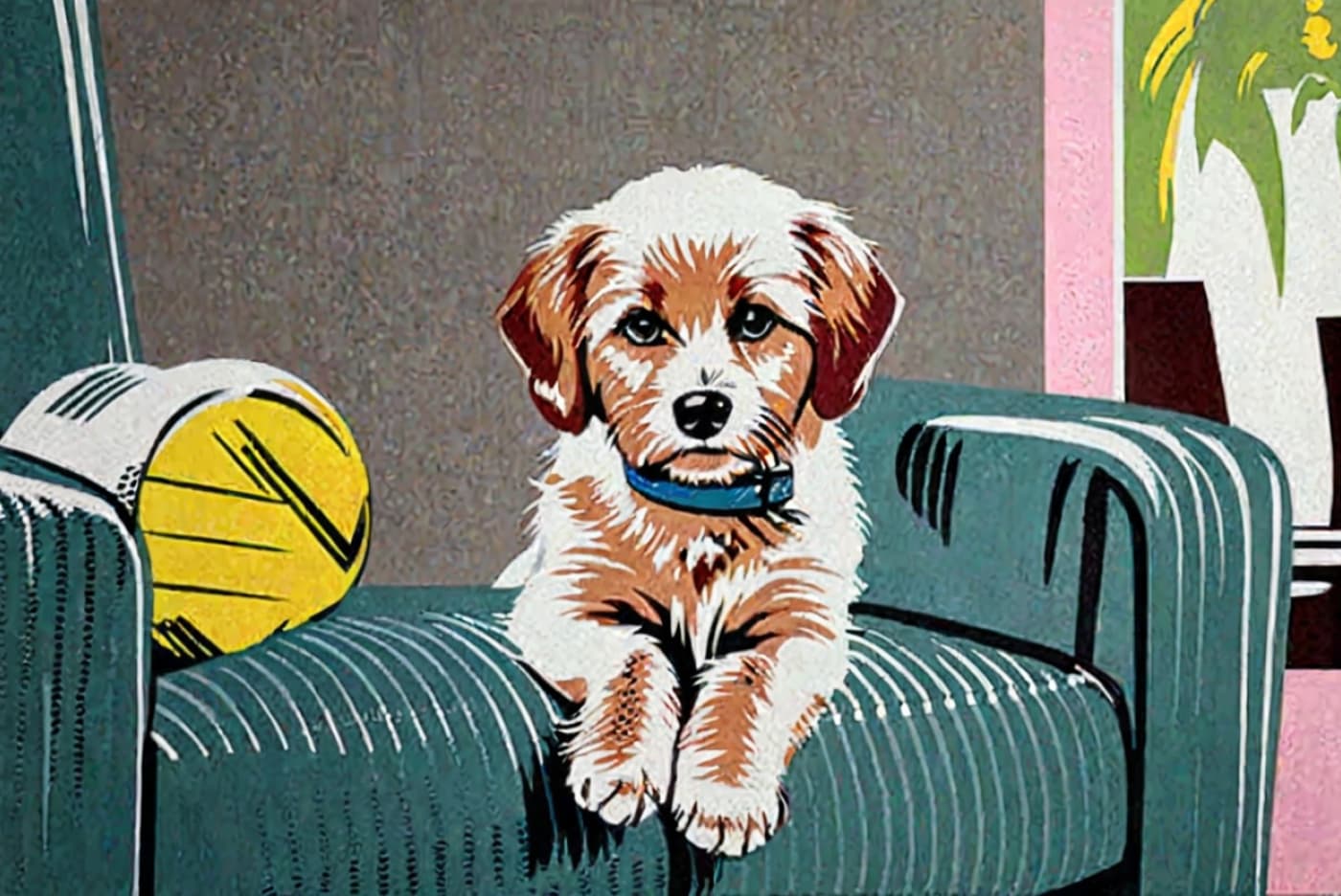 Pop Art Style Pet Portrait