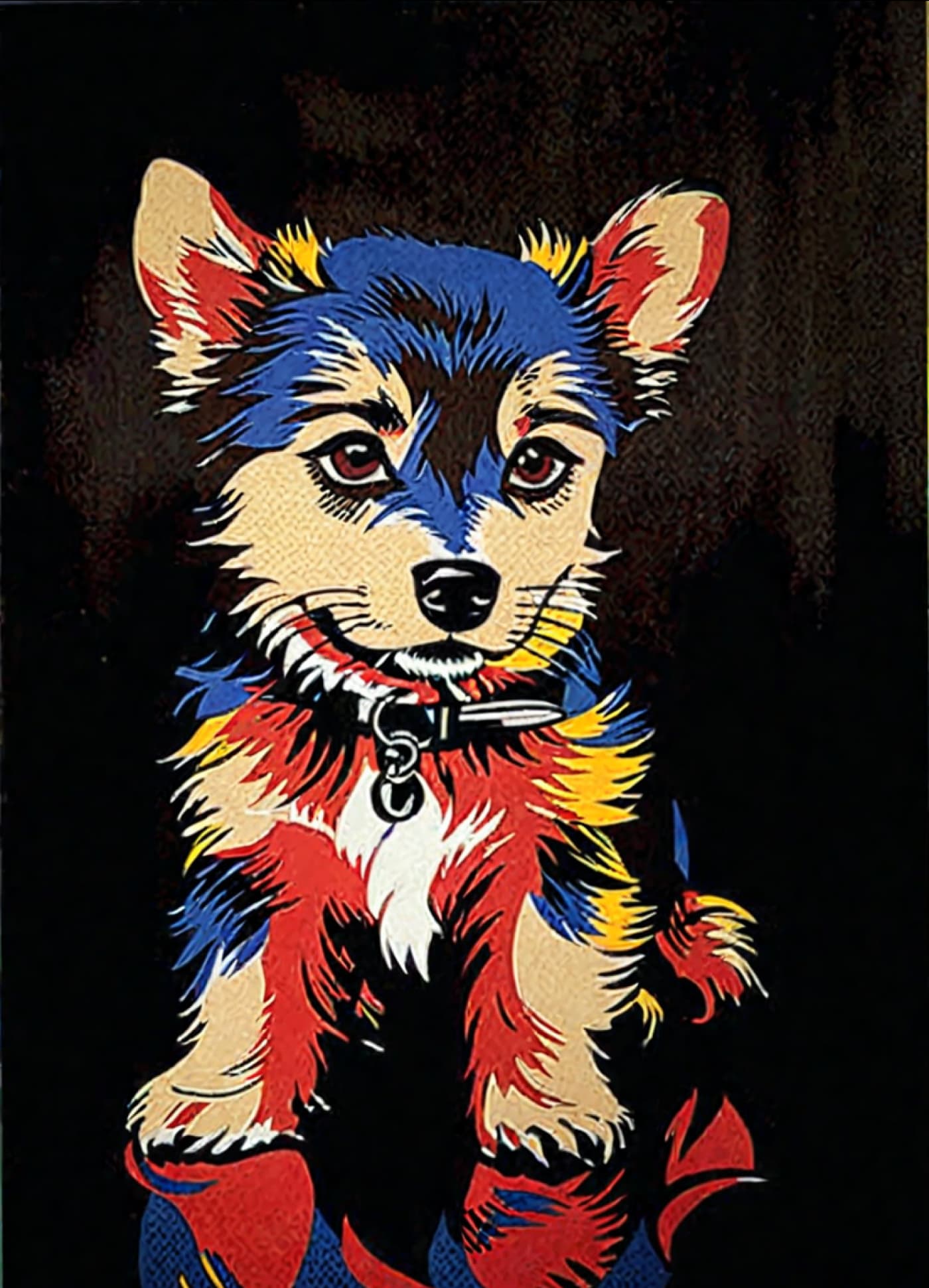 Pop Art Style Pet Portrait