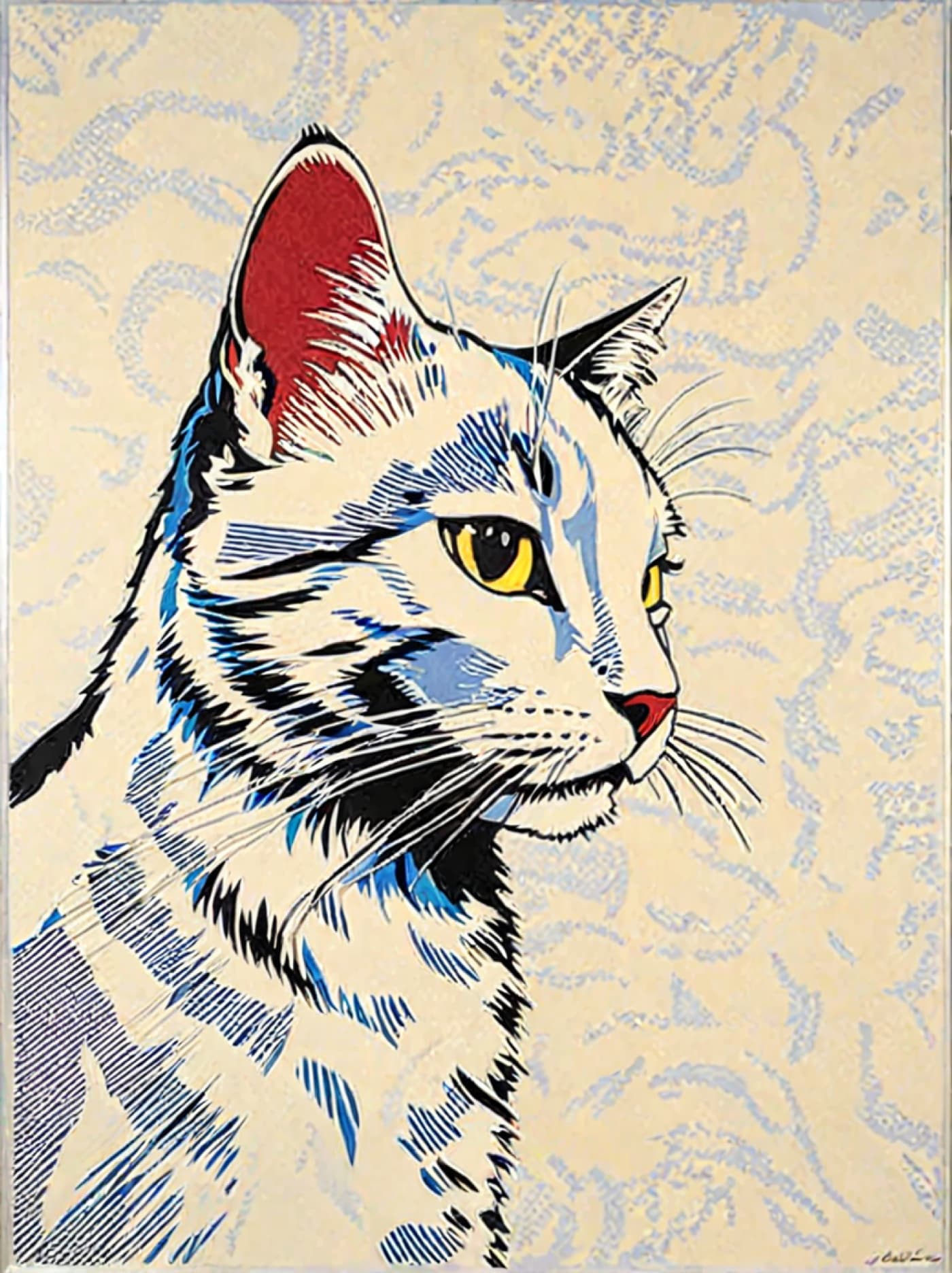 Pop Art Style Pet Portrait