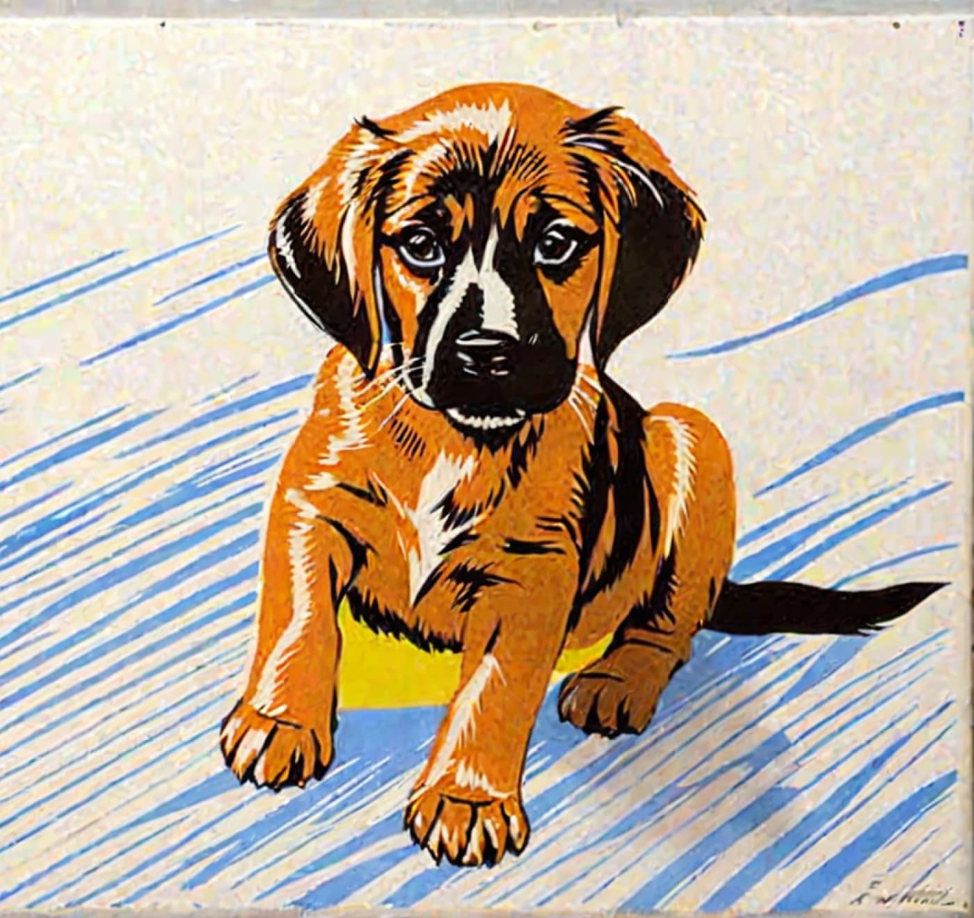 Pop Art Style Pet Portrait