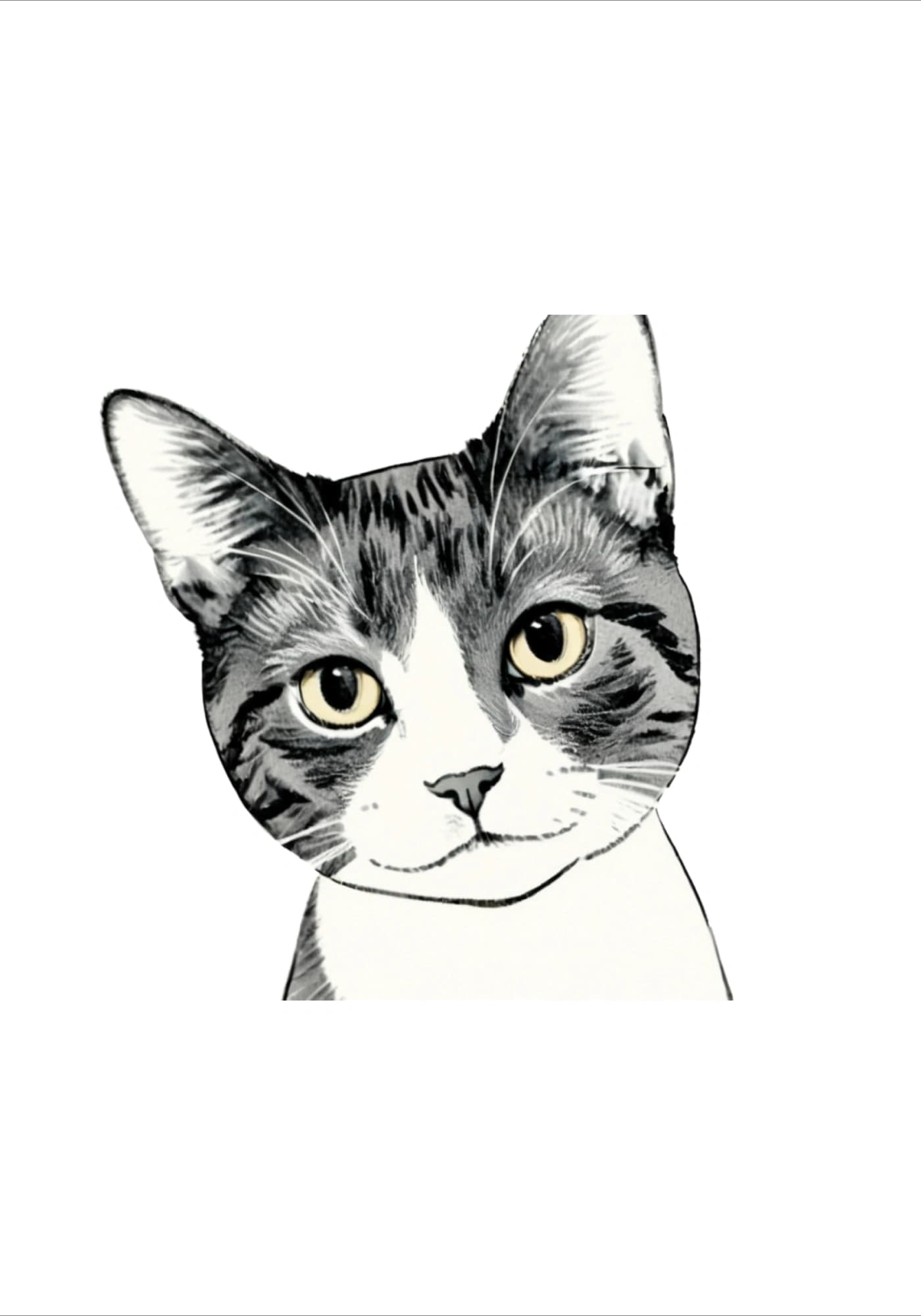 Simple Sketch Style Pet Portrait