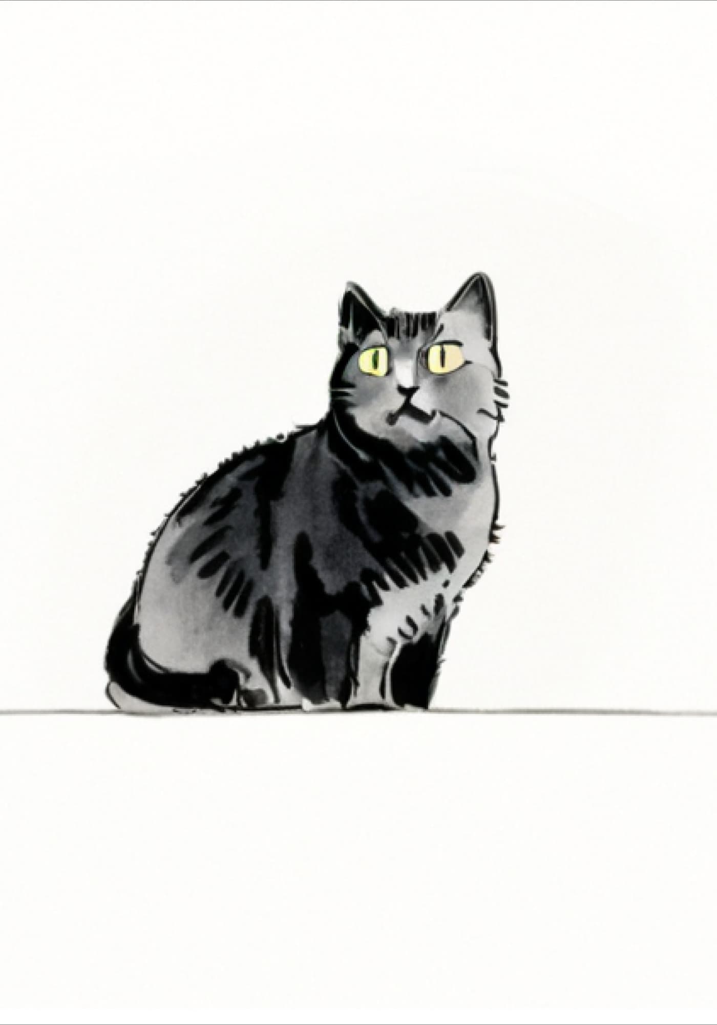 Simple Sketch Style Pet Portrait