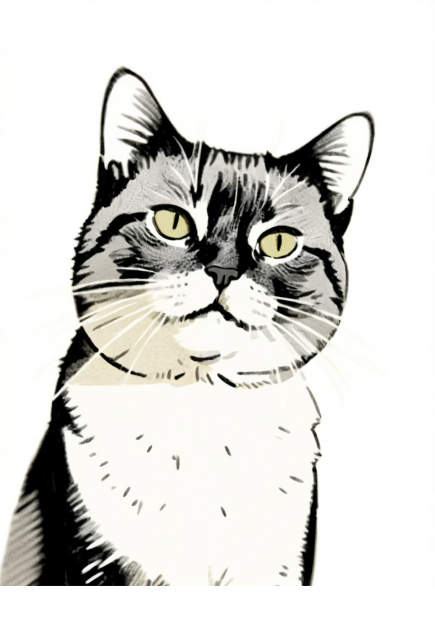 Simple Sketch Style Pet Portrait