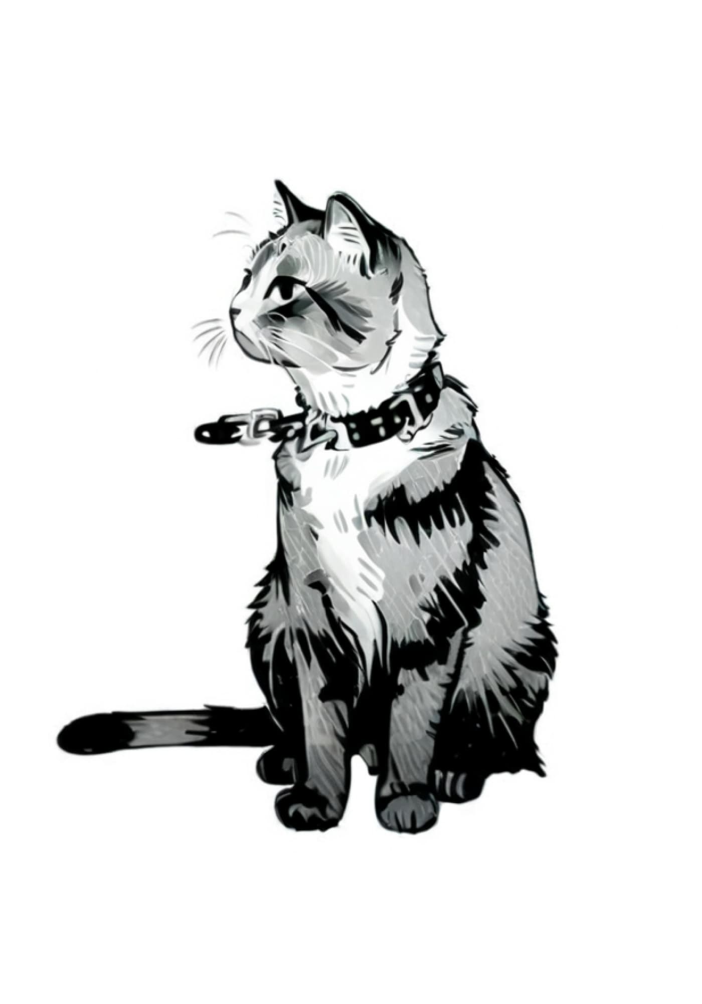 Simple Sketch Style Pet Portrait