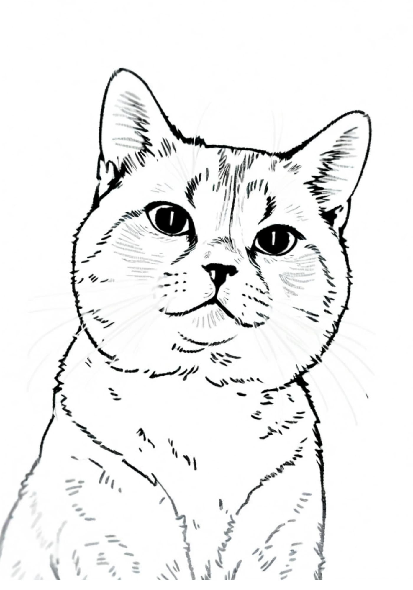 Simple Sketch Style Pet Portrait