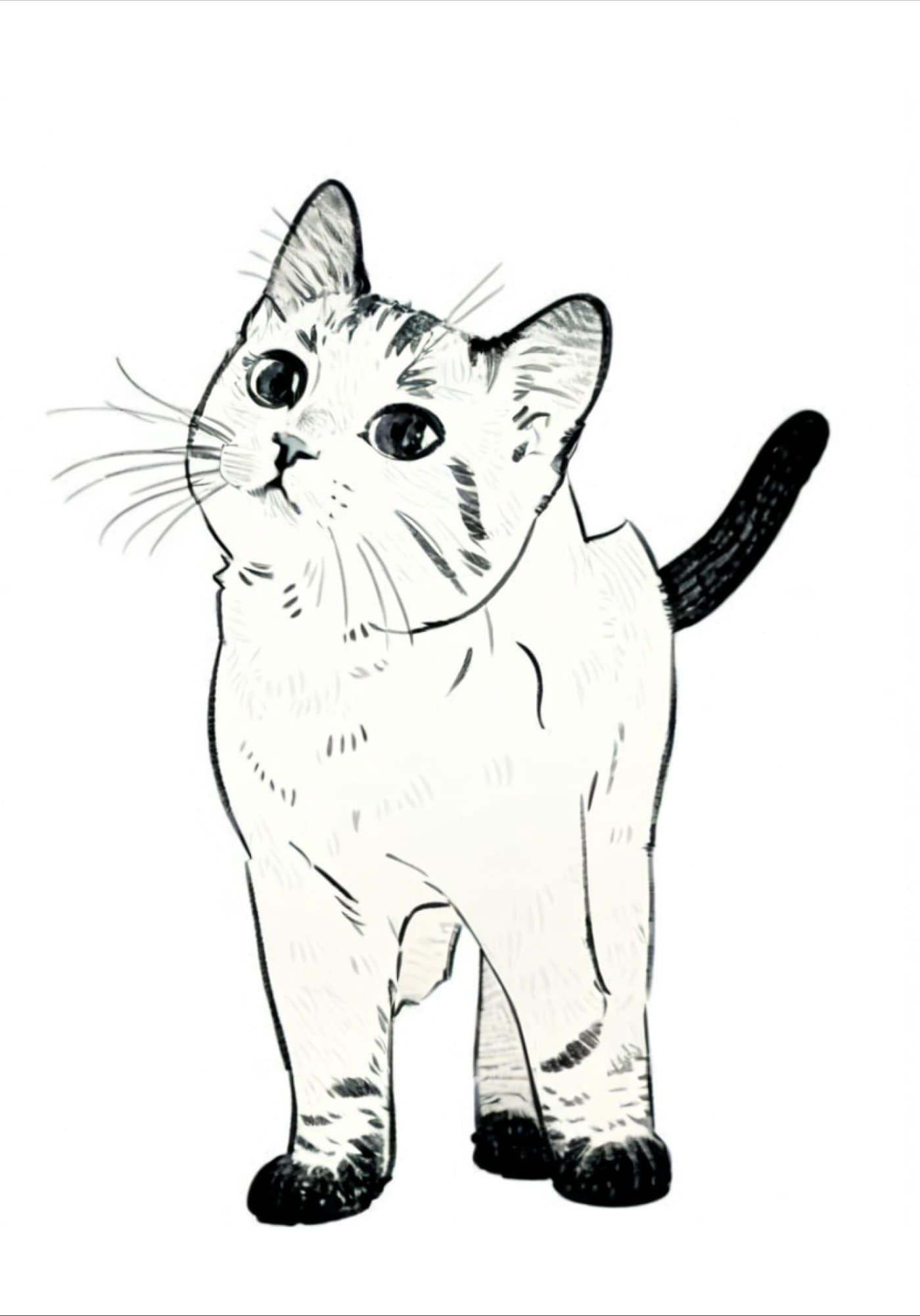 Simple Sketch Style Pet Portrait