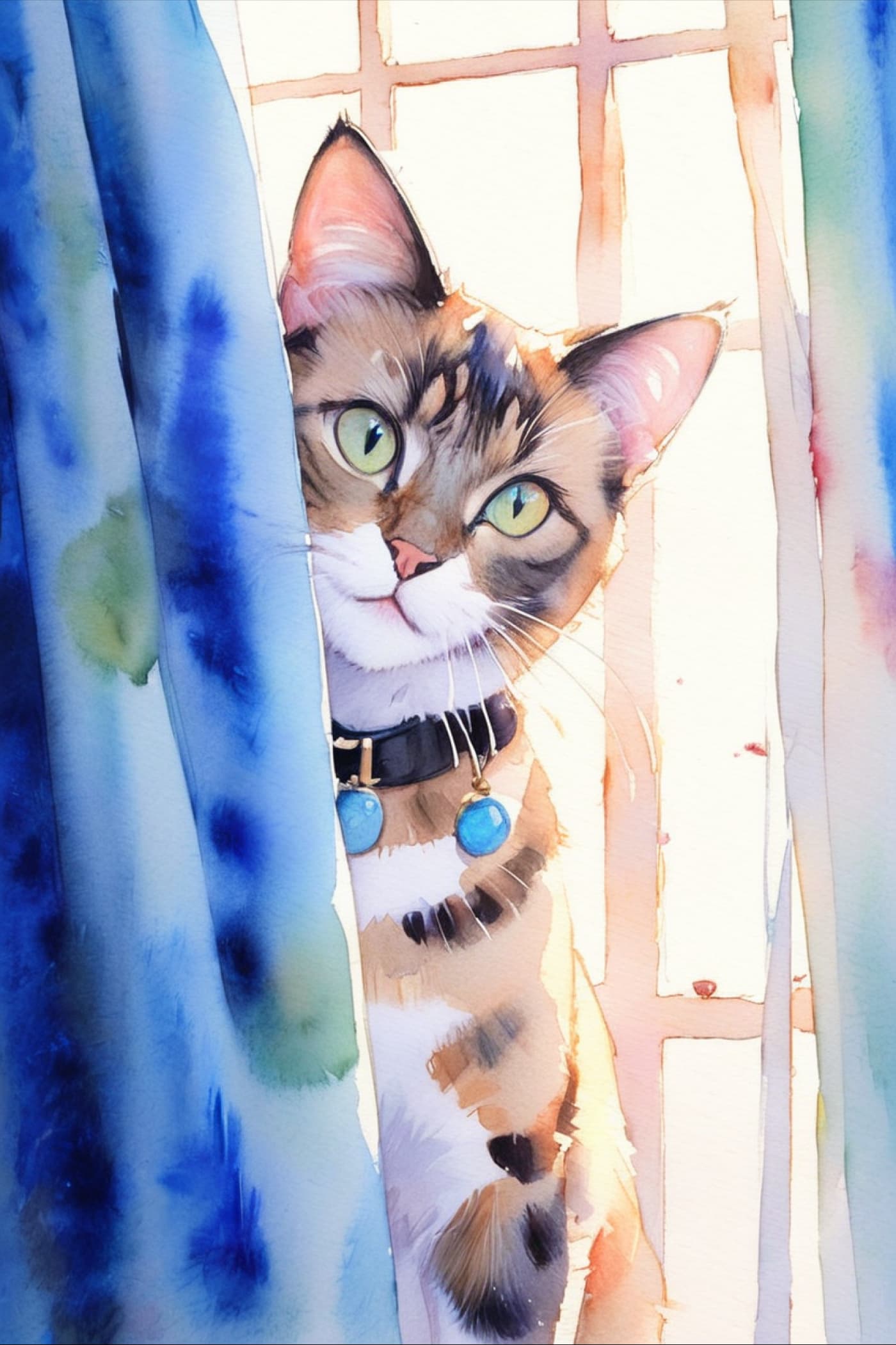 Watercolor Style Pet Portrait