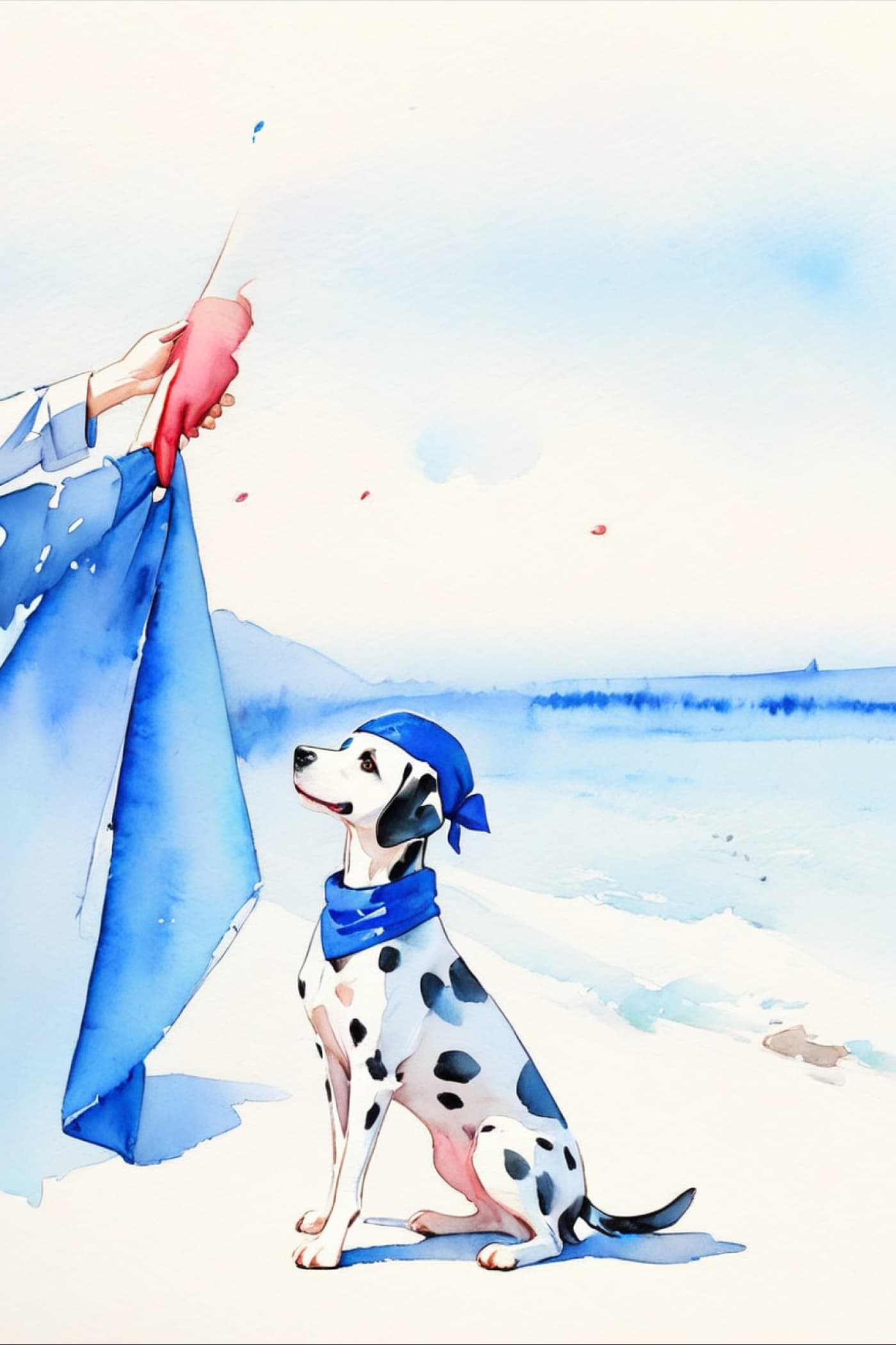 Watercolor Style Pet Portrait